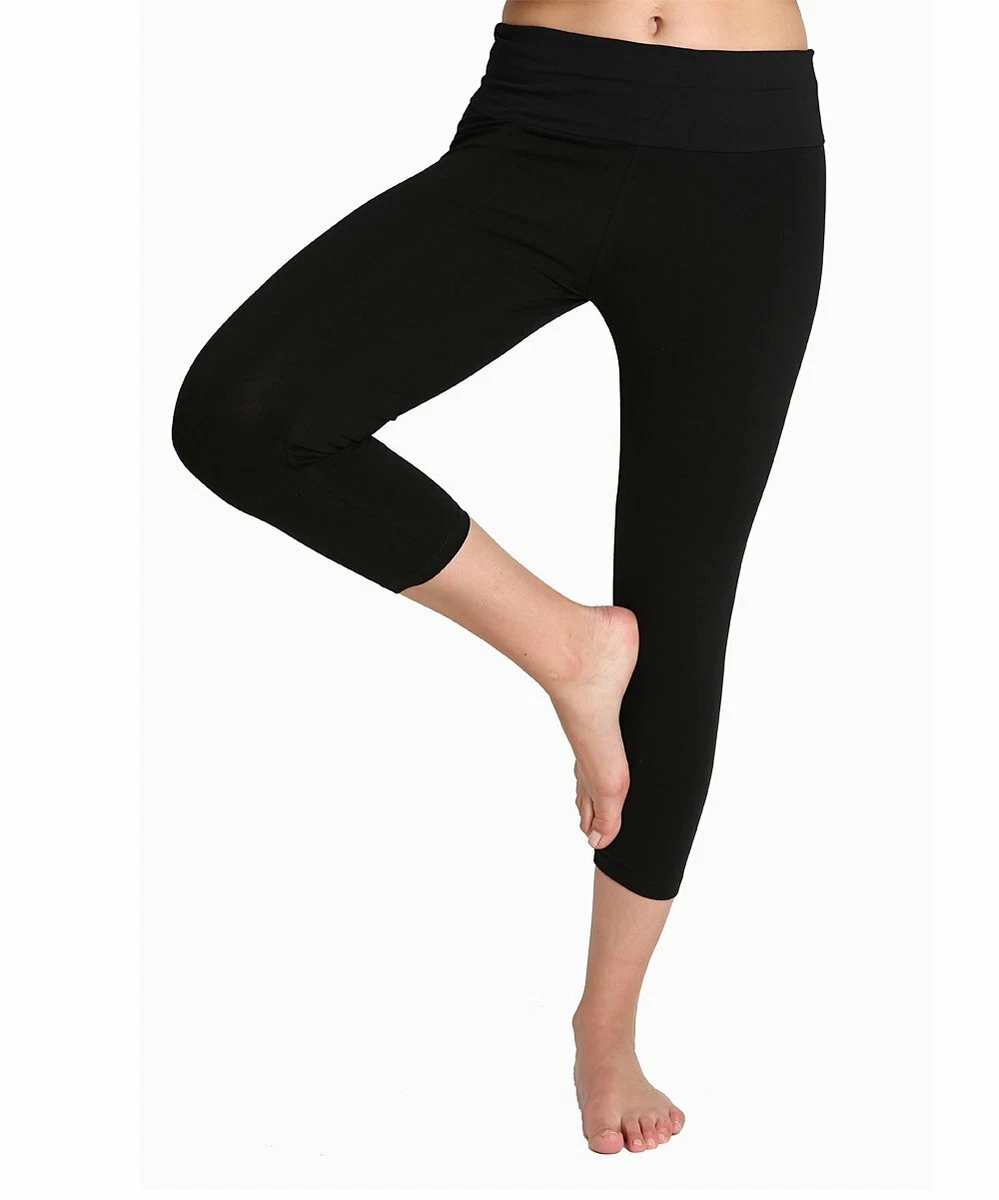 Fold over capri clearance leggings