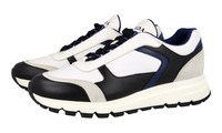 Prada Leder Prax Sneaker - 2EG403 - Weiss/Blau - Neu - 7 41