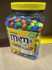 M M's Bulk Chocolate Candy, Peanut Milk Chocolate, Jar, 62 oz Fast Free Shipping