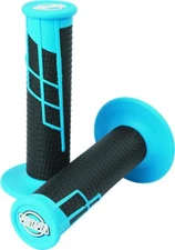 ProTaper 21656 Clamp-On 1/2 Waffle Grip - Neon Blue/Black