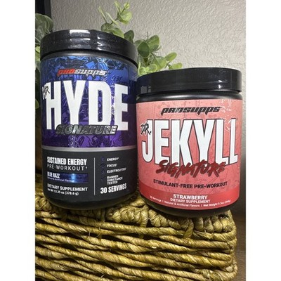 ProSupps Mr Hyde Blue Razz and Dr Jekyll Strawberry Pre-Workout Bundle