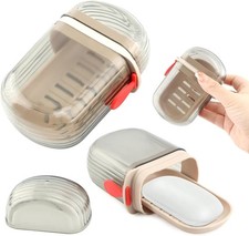 2pcs Travel Soap Case Leakproof Soap Container with Lid Portable Bar Soaps