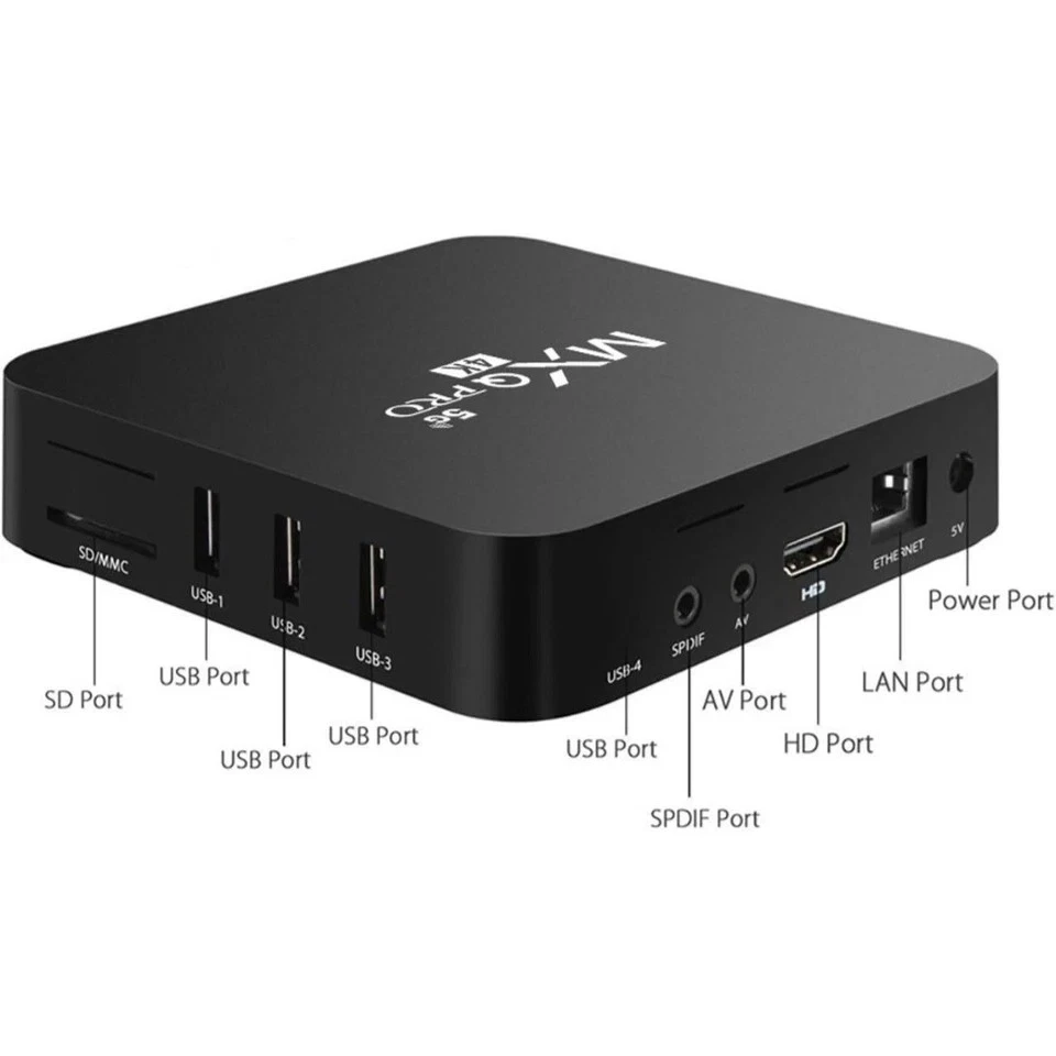 MXQ Pro 4K Android 10.1 2G+16G WiFi:2.4G/5G TV Box, 64 Bit CPU, 4Core CPU,4K UCD - Image 3 of 3