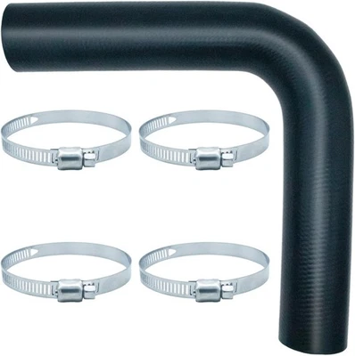 Gasoline Fuel Filler Neck Hose 1.5 inches Inside 90 degree (1.5" ID 15 Black - Picture 1 of 6