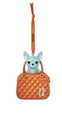 TOY CHIHUAHUA BARKING AT ME FROM A TINY PURSE ORNAMENT Taylor Swift IN-HAND