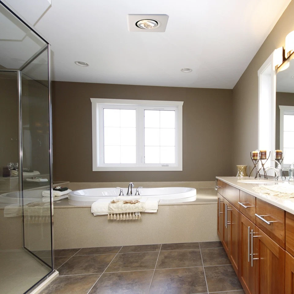 Ventilador de escape Air King 70 CFM 3.5 Sone montado en el techo con calentador de bombilla única Foto 4 de 4