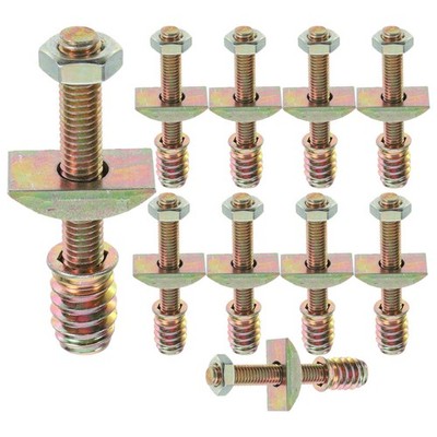 10 Pcs Iron Frame Bed Accessories Connector Hardware Assembly Kit