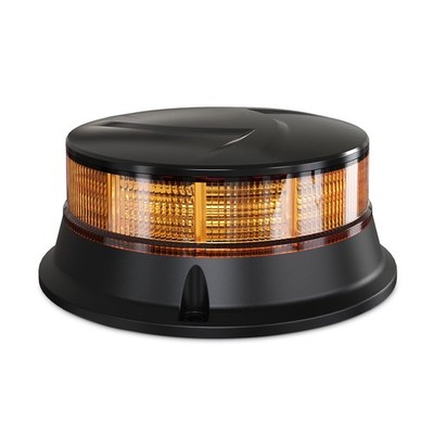 Amber Beacon Light 4.2Inch, Flashing Safety Warning Lights Permanent/Magnet M...