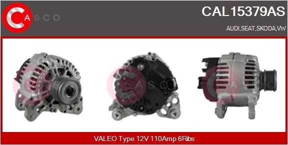 Casco CAL15379AS Lichtmaschine Generator FüR Audi Seat Skoda Vw-image