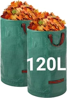 Gartensack 2X120L Gartenabfallsack Laubsack - Stabil Selbststehend Mit 4 Griffen