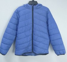 Thereabouts Midweight Packable Blue Puffer Coat Boys Sz XL 18/20 Hooded NWT
