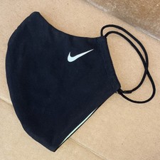 Nike Black Reusable Cloth Face Mask with Ear Loops Employee Only Edition