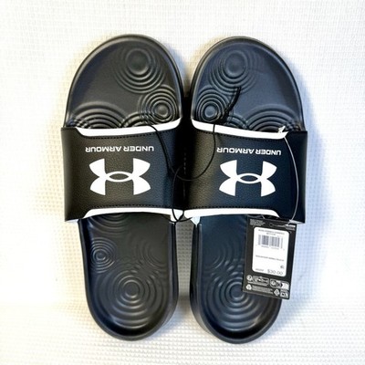 Under Armour Men\'s Ignite Ansa Logo Slide Sandals Size 13 Black White Under Armour Men main image 4