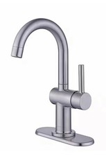 Glacier Bay Dorind Single Hole Bathroom Faucet 1 Handle Brushed Nickel