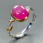 Unique ring Ruby Ring 925 Sterling Silver Size 7 /R471411