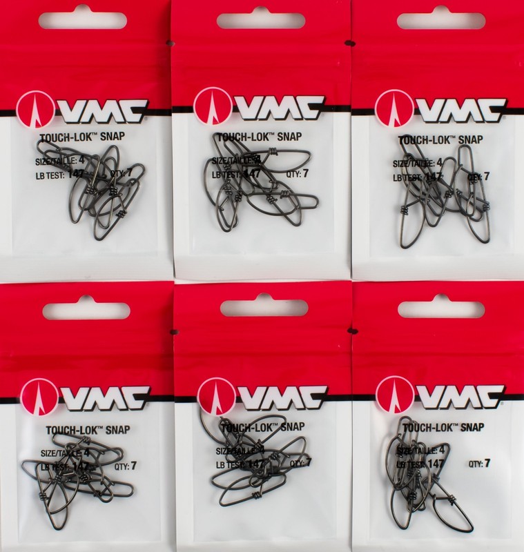 (LOT OF 6) VMC TOUCH-LOK SNAP SIZE 4  TLKS#4 I2201