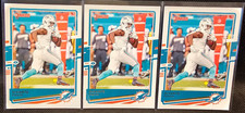 DeVante Parker Miami Dolphins lot of 3 2020 Panini Donruss Football Cards