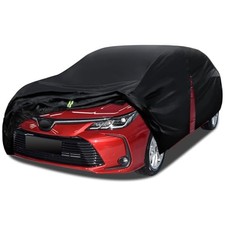 6 Layers Car Cover Waterproof All Weather for Automobiles, Size A2 with Door
