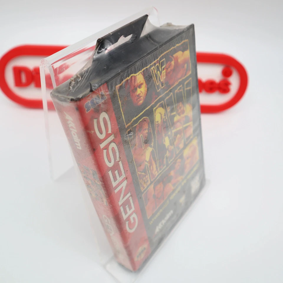 Sega Genesis WWF RAW / WWE WRESTLING - NEW & Factory Sealed with V-Overlap Seam! - Image 2 of 4