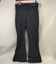 NILS Black Entrant Ski Snow Pants Womens Size 8 Short Insulated Dermizax Lined