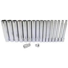CTA 1189 Deep Metric Socket Set, 18 Pieces, 120mm Long Sockets (6-21mm)