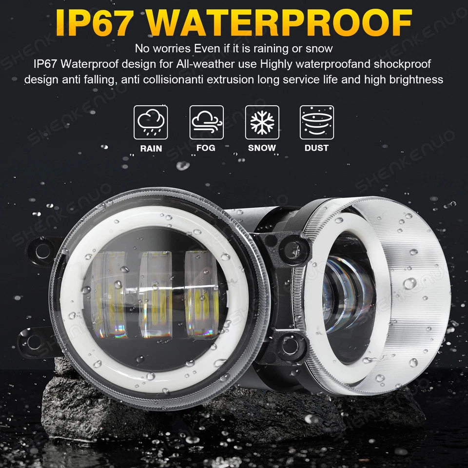 Luz antiniebla LED de conducción para TOYOTA YARIS 2007-2014 2 piezas Foto 3 de 4