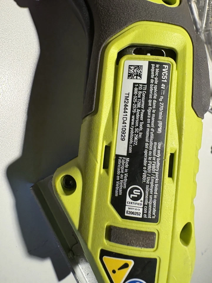 Ryobi FVC51 Compact Power Cutter. Never Tested!! With Blade & Cap. Tub#3 Parts ? - Image 3 of 4
