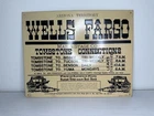 Vintage 1990 Wells, Fargo & Co. Mail & Stage Co. Tin Sign Tombstone Connections