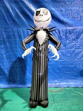 7' Gemmy Airblown Inflatable Jack Skellington From Nightmare Before Christmas