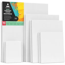 Stretched Canvas, 5 x 7, 8 x 10, 11 x 14, 12 x 16, 16 x 20 Inches, Multipack ...