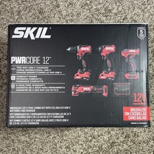 SKIL PWR CORE 12-volt 5-Tool Brushless Power Tool Combo Kit NEW
