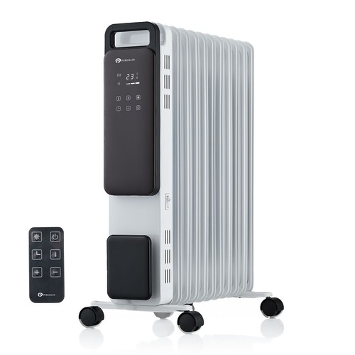 Oil Filled Radiator | 2500W 11 Fin Digital Portable Electric Heater | PureMate