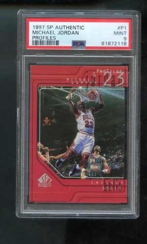 1997-98 Upper Deck SP Authentic Profiles #P1 Michael Jordan PSA 9 Graded Card