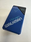 Vintage Sony SRF-20W Walkman FM Receiver Blue FM Stereo Pocket Radio