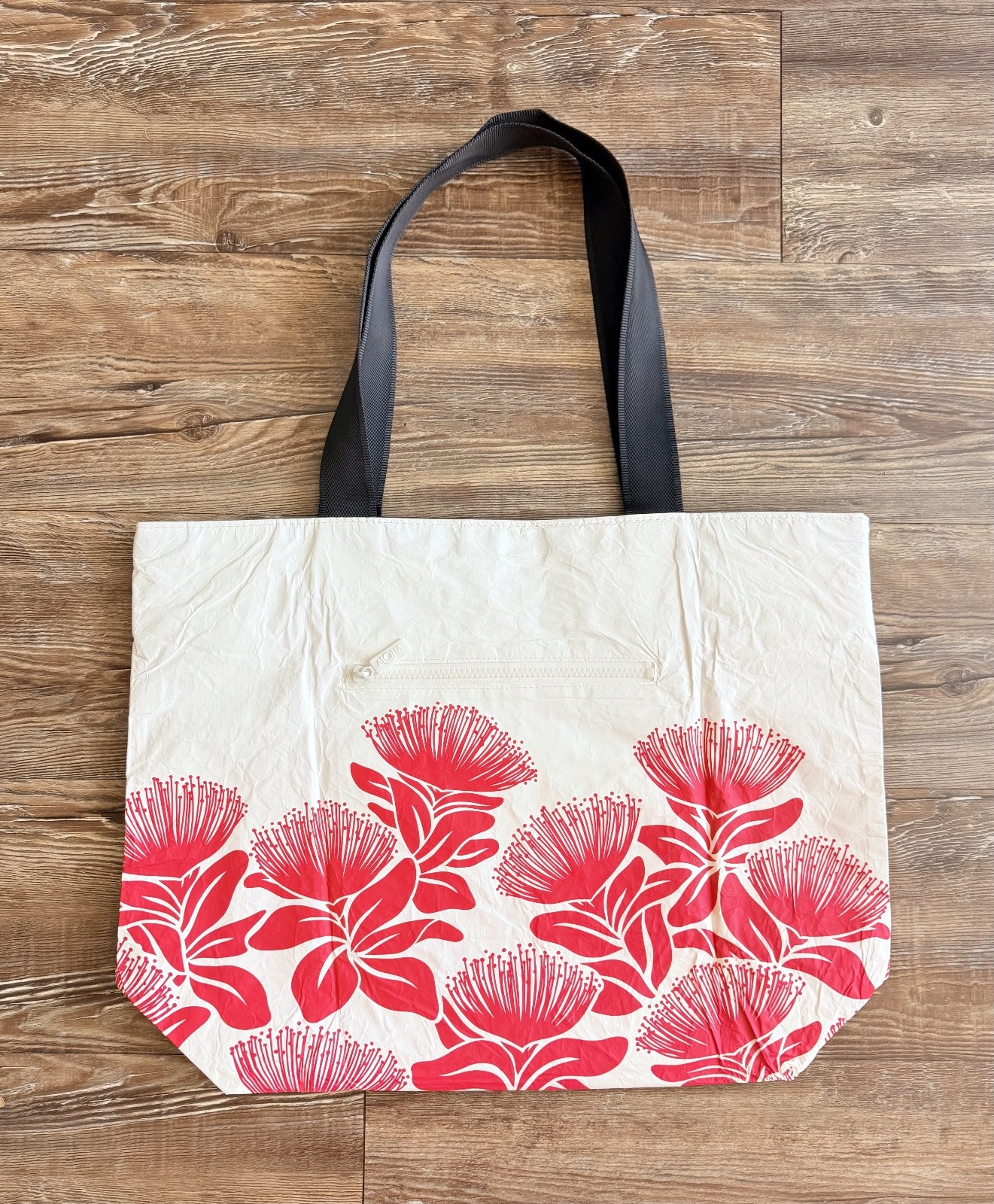 Aloha Collection Ohia Lehua Day Tripper Tote Bag Red Big Island ‘23 May Day