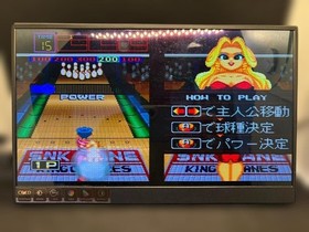 LEAGUE BOWLING NEO GEO AES SNK Cartridge NGH Home Game Operation Confirmed