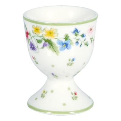 GreenGate Eierbecher Egg Cup 'Karolina' white Porzellan Vintage Landhaus