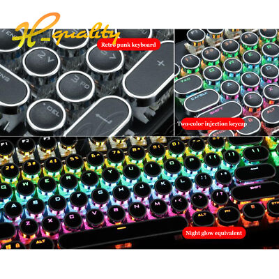 Sorandy Clavier de Jeu Mécanique, Clavier Mécanique Rose à 104 Touches