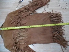 Vtg Pioneer Leather Jacket Women's Fringed Western Hippie Biker FB 99.9 NOT 92.3