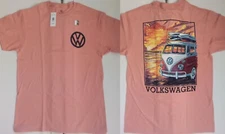 Volkswagen Bus VW Surfboard Surf Beach Sunset Officially Licensed T-Shirt