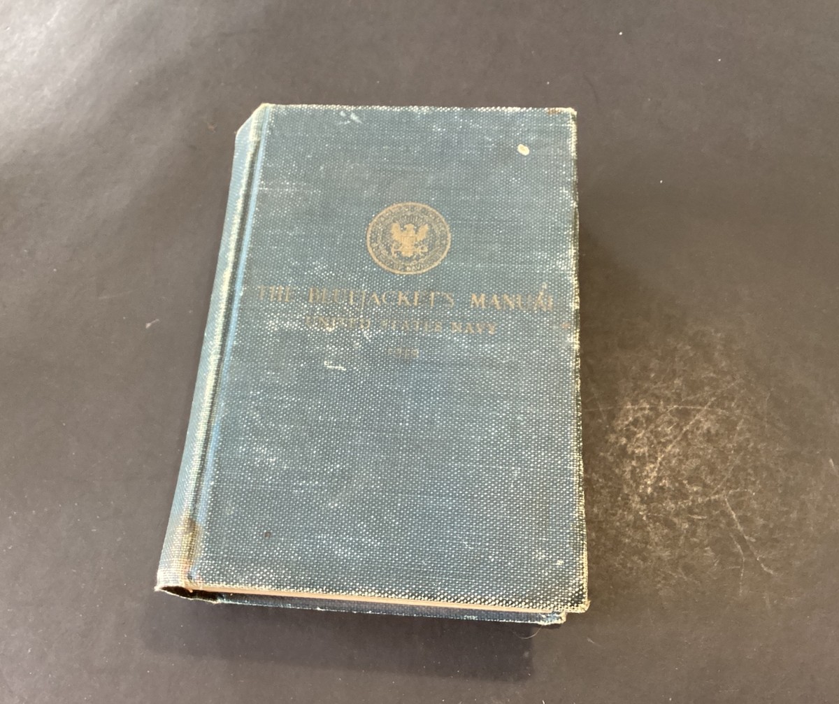 1917 1918 THE BLUEJACKET'S MANUAL UNITED STATES NAVY USN BOOK WWI