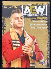 2021 UPPER DECK AEW MJF MAXWELL JACOB FRIEDMAN MAGAZINE GOLD PARALLEL