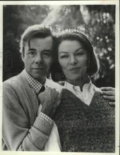 1981 Press Photo Actors Glenda Jackson, Dirk Bogarde in closeup - sap28698