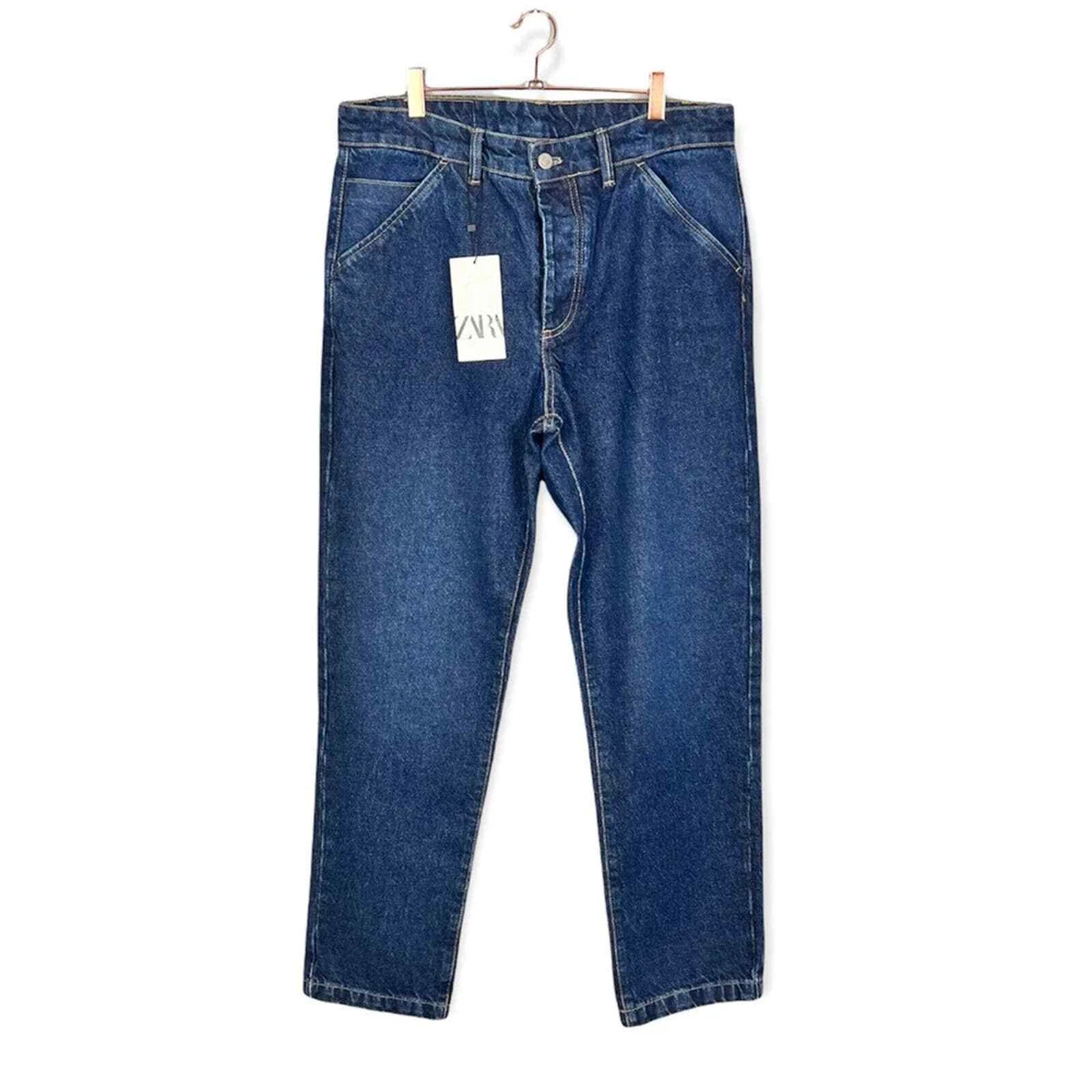 Zara Straight Fit Denim Jeans Size 32 eBay