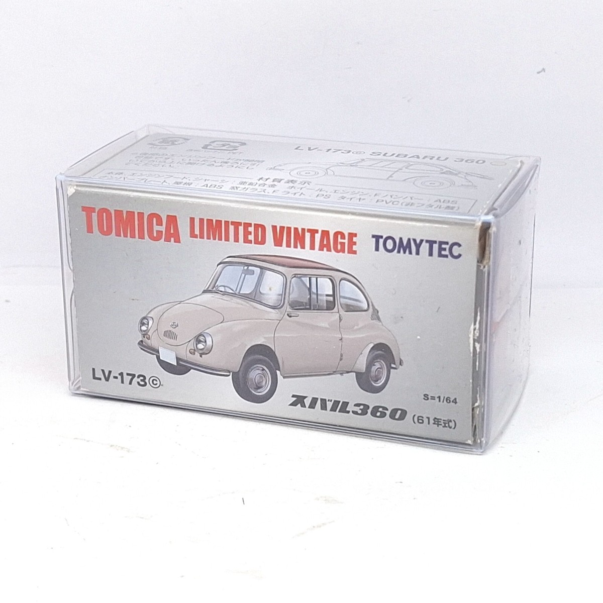 ＳＵＢＩＥ！ ＴＯＹＳ！！ Tomytec Tomica Limited Vintage Subaru 360 Green 1961 Lv-173d 1 64