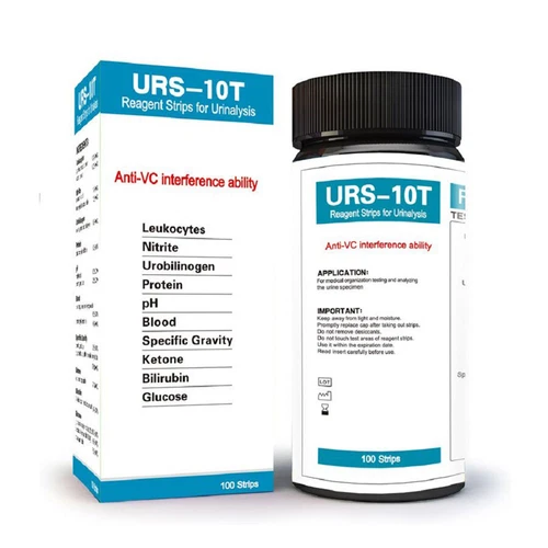 URS-10 100 Strips Urinalysis Reagent Test Paper Urine PH Parameter Test Strips - Picture 2 of 11