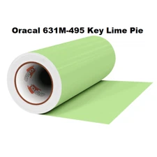 24" x 10 Yds Roll Oracal 631 Matte KEY LIME PIE 495 Adhesive Cast Vinyl Graphic