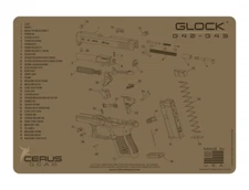 For Glock 42 43 Armorers Cleaning Mat Cerus Gear PREMIUM  Made in USA  FDE