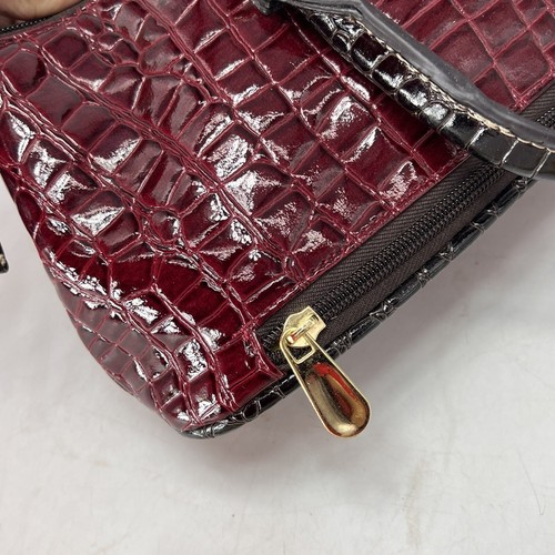 Samantha Brown Insulated Wine Lunch Bag Clutch Red / Brown Summer Picnic Concert - Picture 17 of 24