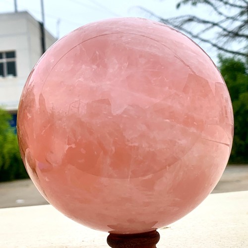 4.58LB Natural Crystal Pink Rose Chakra Quartz Sphere healing ball Specimen - Picture 8 of 20
